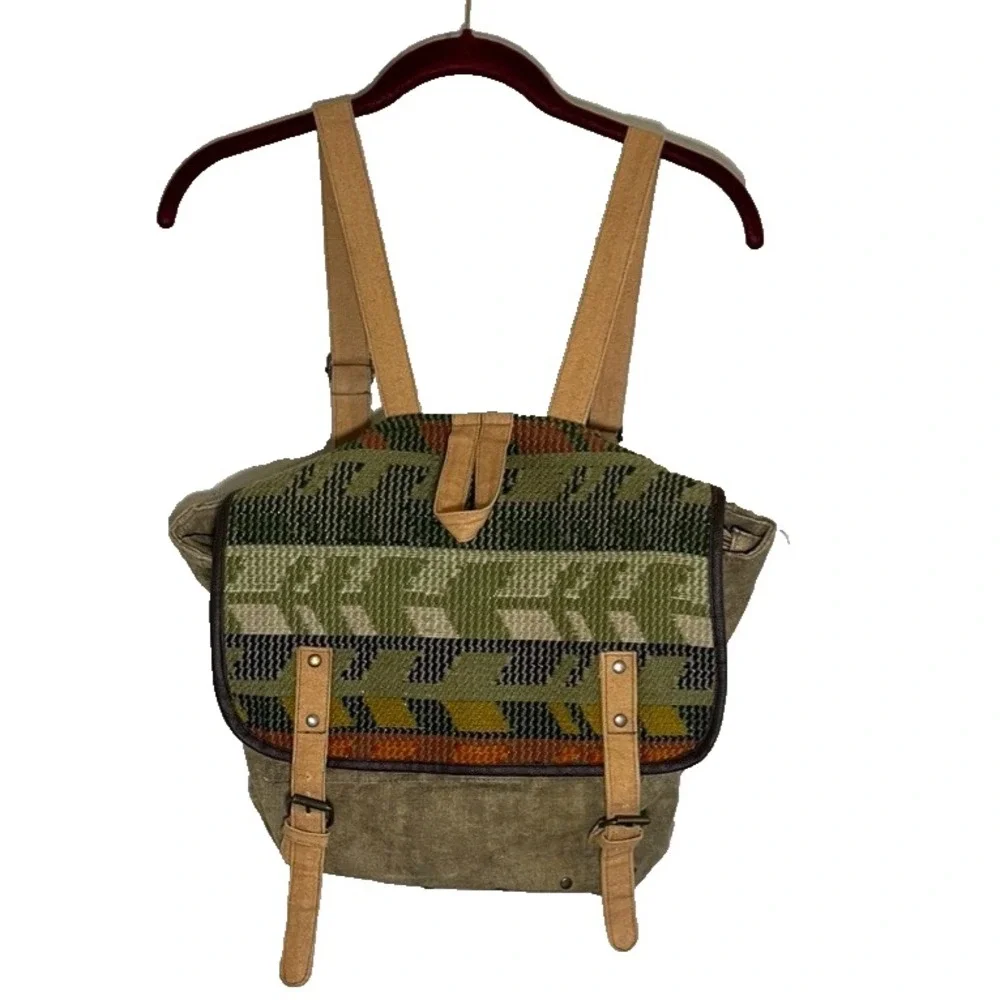 Earthboud Backpack Fabric L Boho Indie Folk Hippie Granola Earthy Concert 90s